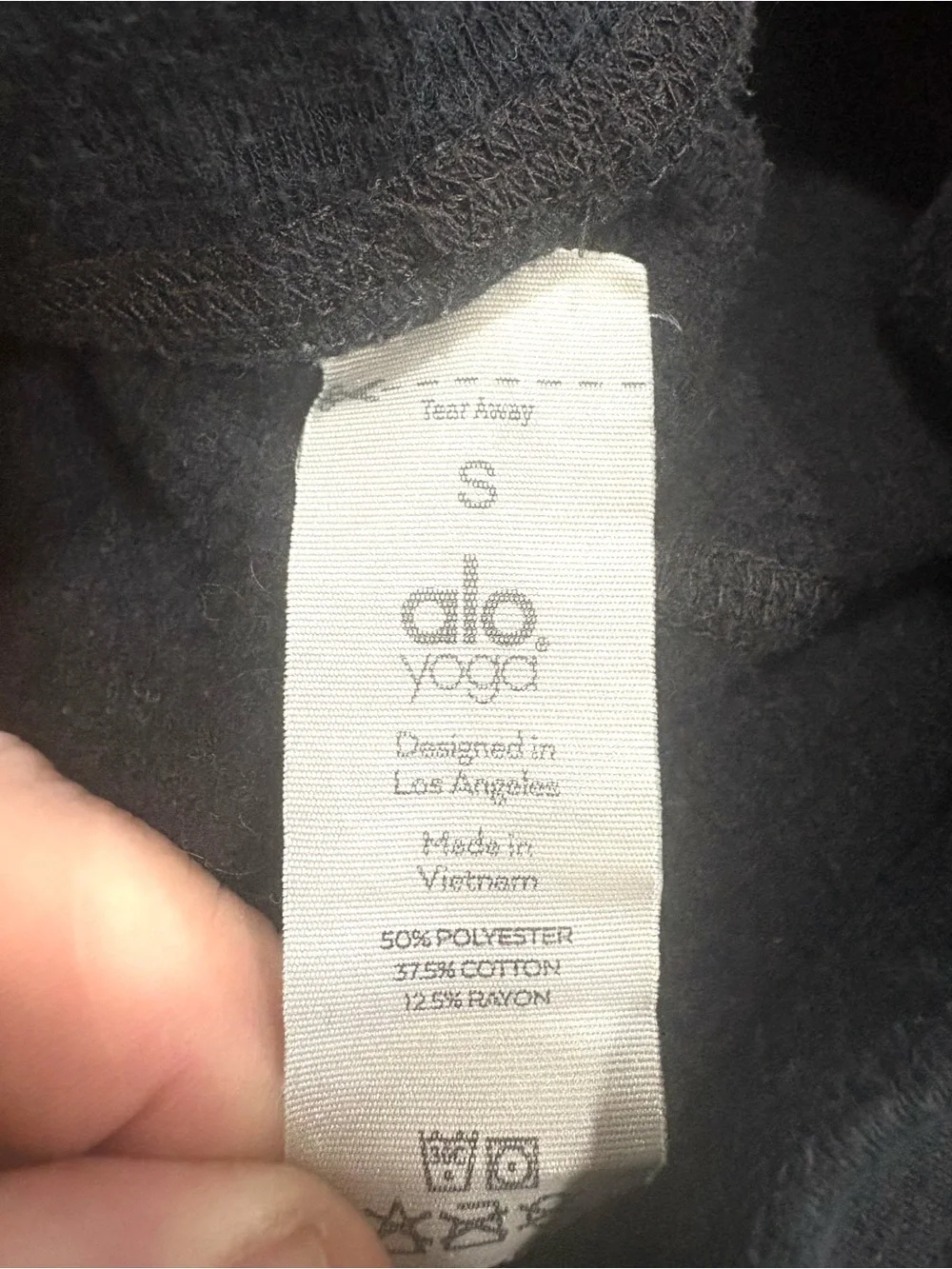 Alo Yoga Urban Moto Joggers Womens S Black Ribbed Knee Zip Pocket Sweatpants